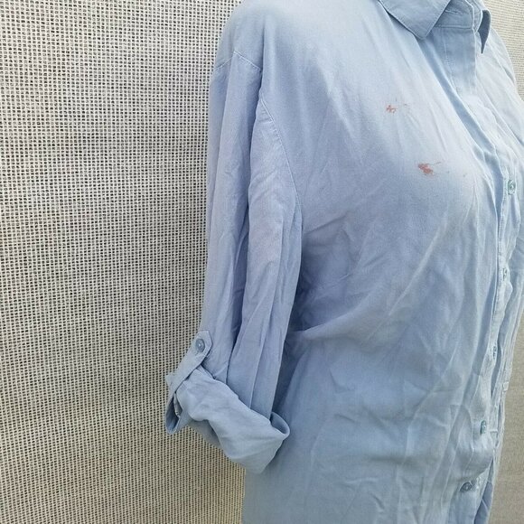 Women's Confess Rolled Sleeve Blouse.  Size XL***FLAWED *** See Photographs. - Picture 2 of 12